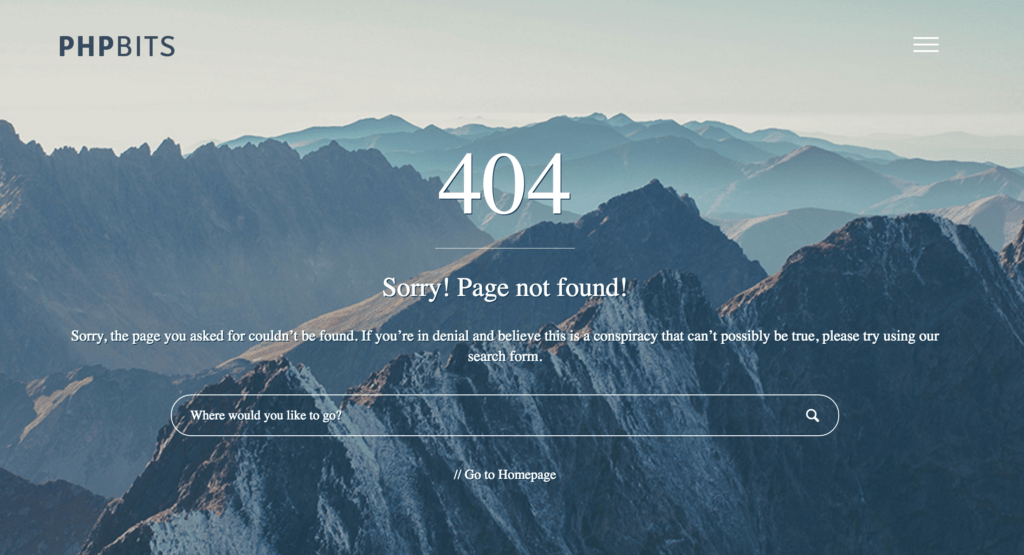Custom And Responsive WordPress 404 Page