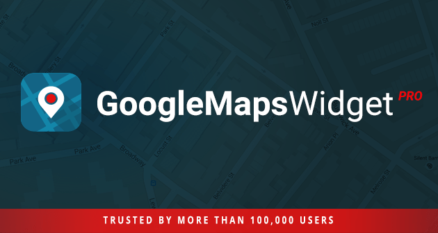 Google Maps widget for WordPress