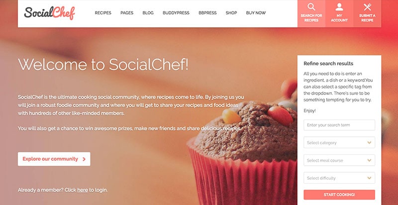 SocialChef WordPress Theme