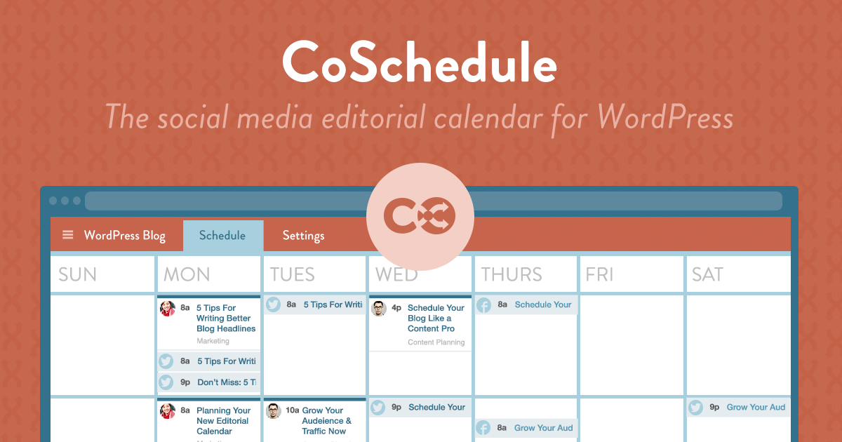 CoSchedule Editorial Calendar
