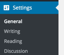 WordPress Settings - General