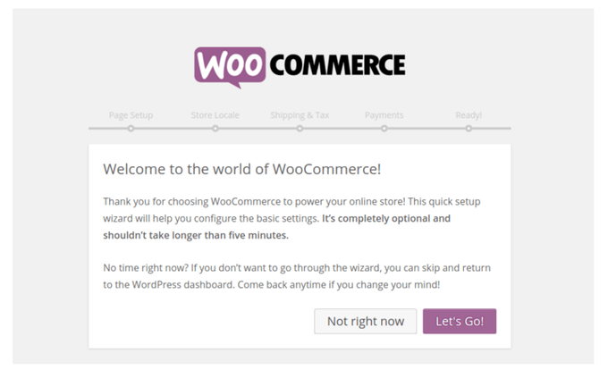 WooCommerce Page Setup