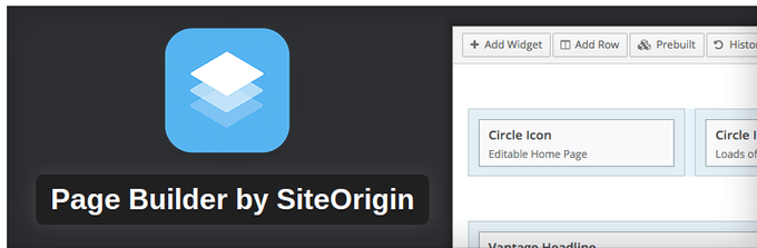 Drag & Drop Page Builder for WordPress by Site Origin