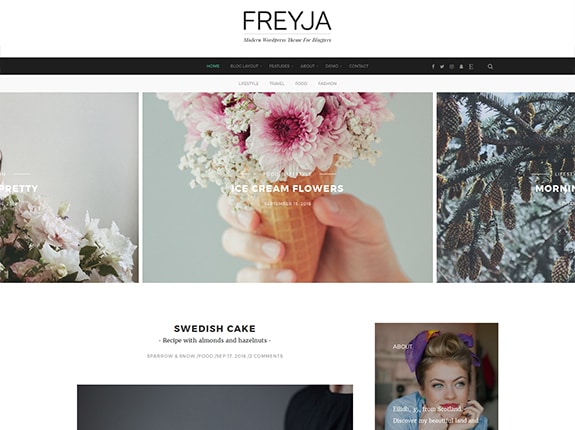 FREYJA SEO Optimized WordPress Theme 