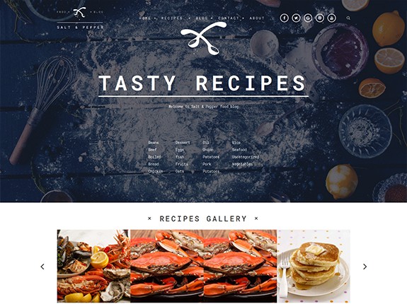 Salt and Pepper WordPress Theme