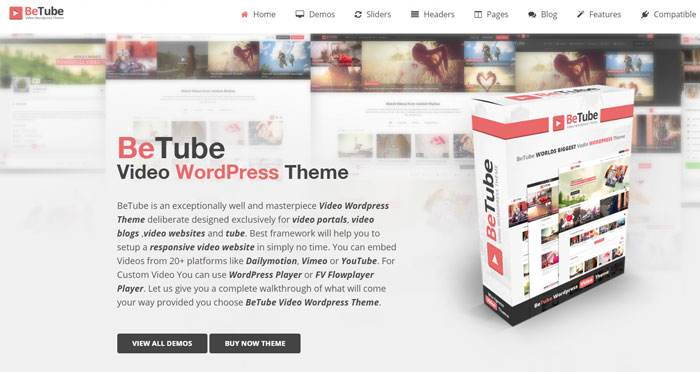 Betube Video WordPress Theme