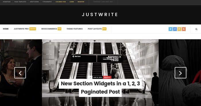 JustWrite WordPress Theme