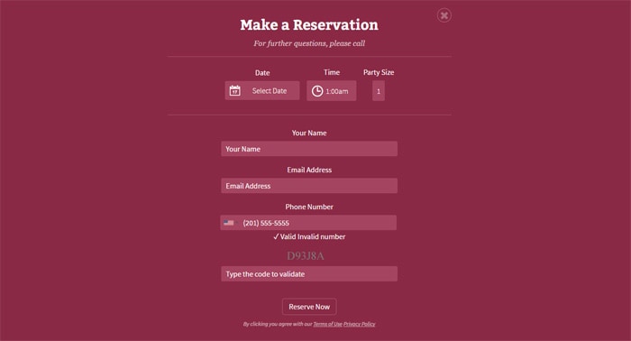 Make a reservation