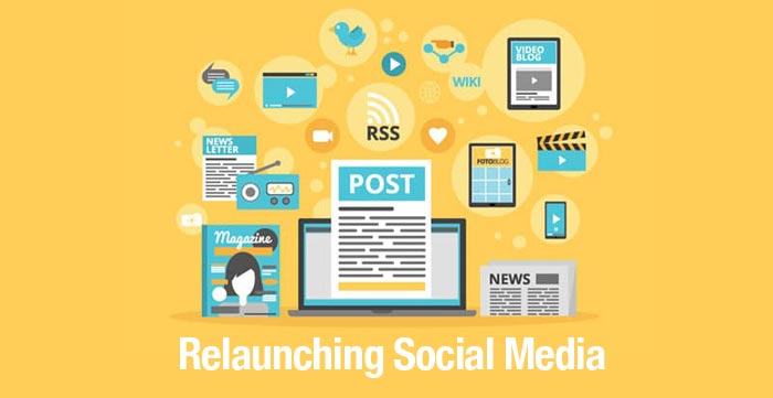 Relaunching social media