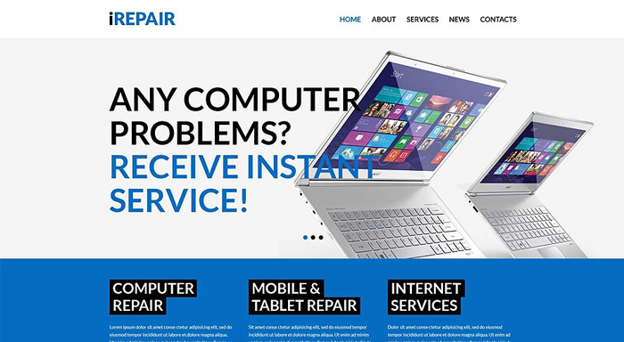 Computer Repair Services WordPress Theme