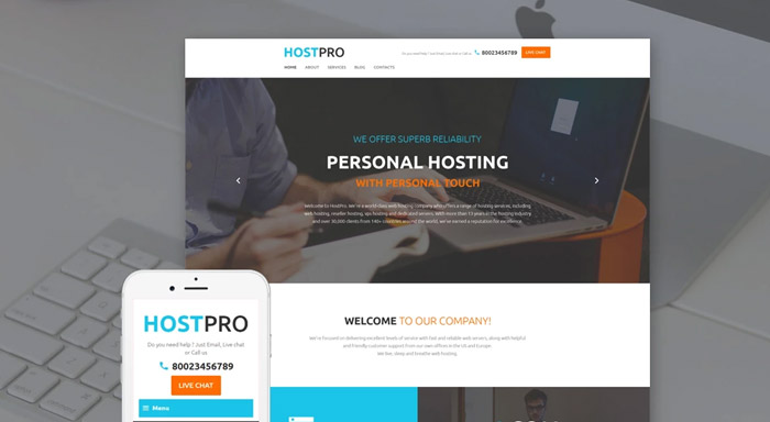 HostPro WordPress Theme