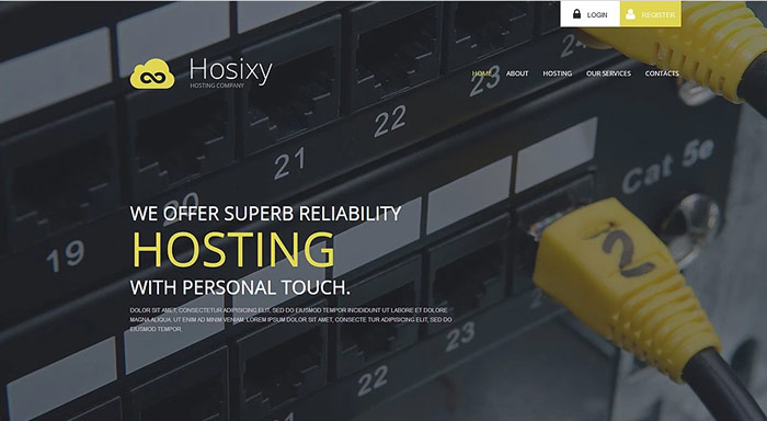 Hosting Company WordPress Theme