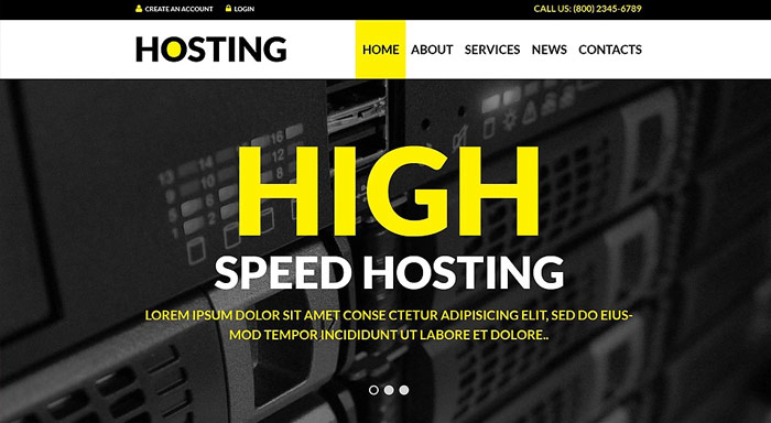 Hosting Solutions WordPress Theme