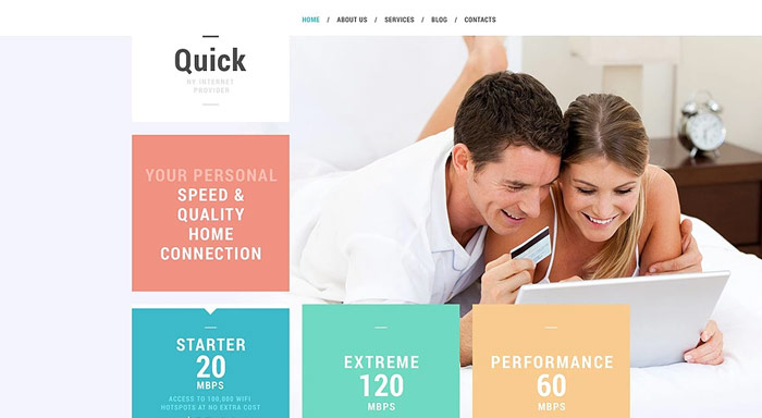 Internet Services WordPress Theme