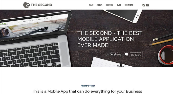 Mobile Applications WordPress Theme