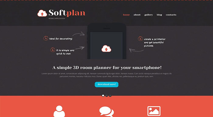 Mobile Apps Promotion WordPress Theme