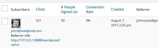 SeedProd Referral Tracking