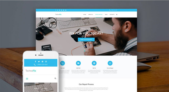 Tech Repair Company Theme