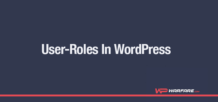 User roles in WordPress