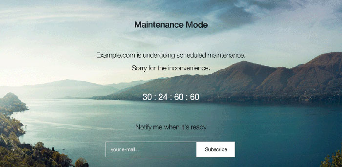 WP Maintenance Mode