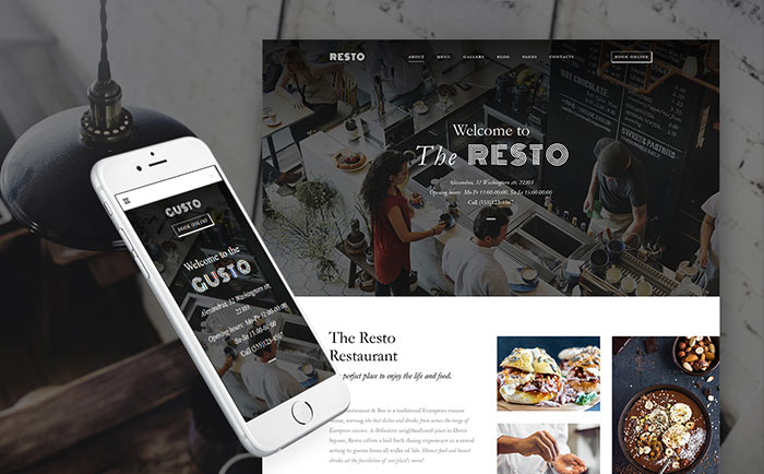 Cafe & Restaurant WordPress Theme