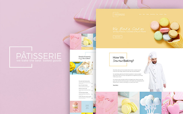 Cake Shop Responsive WordPress Template