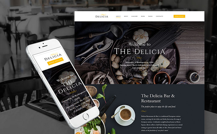 European Cuisine Restaurant WordPress Theme