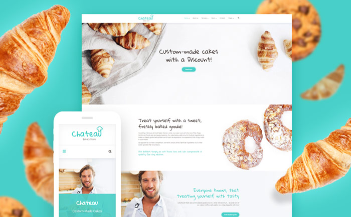 European Style Bakery Responsive Theme