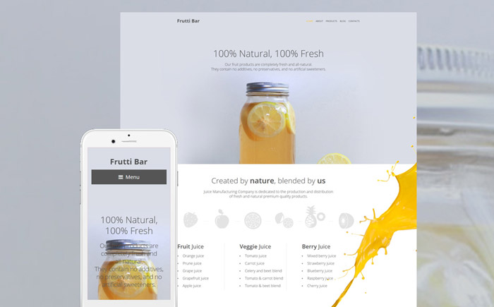 Healthy Bar WordPress Theme