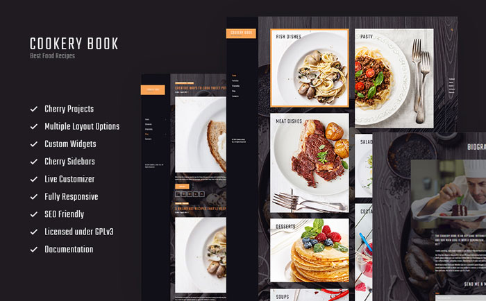 Recipes & Cooking Blog WordPress Theme