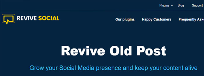 Revive Old Post Plugin