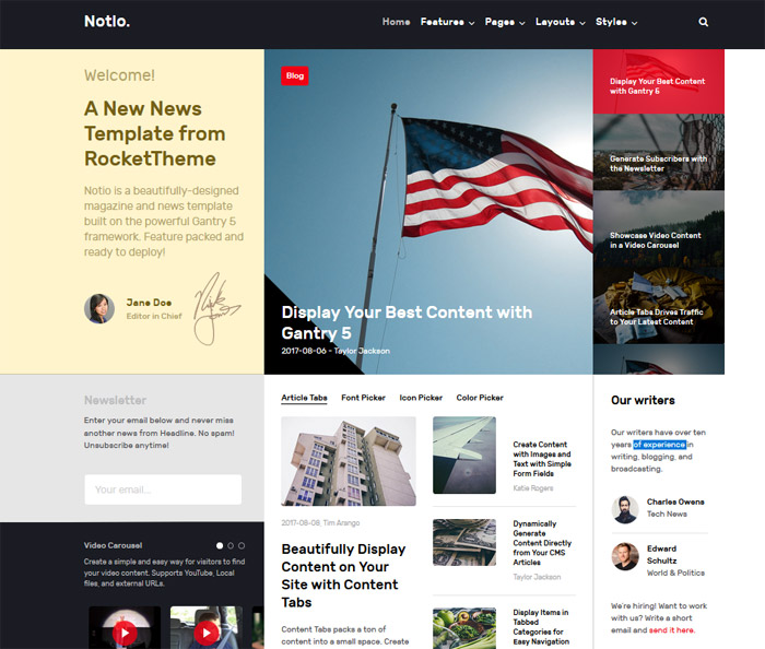 Notio - Joomla Template