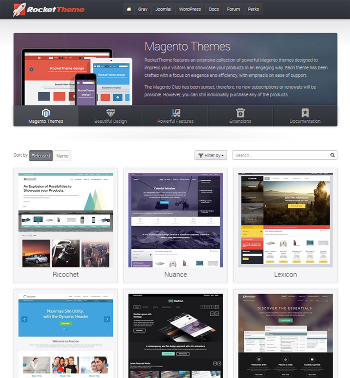 RocketTheme - Magento Themes