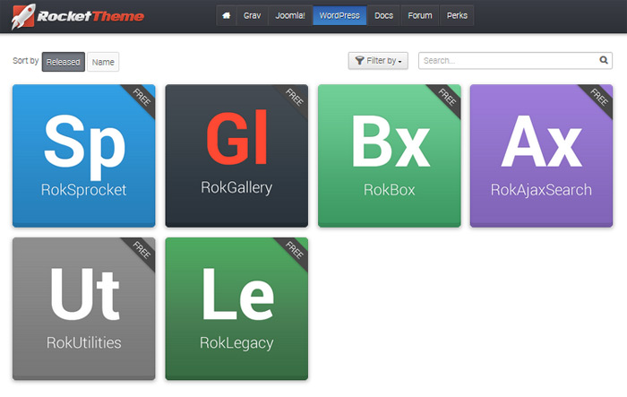 RocketTheme - WordPress Plugins