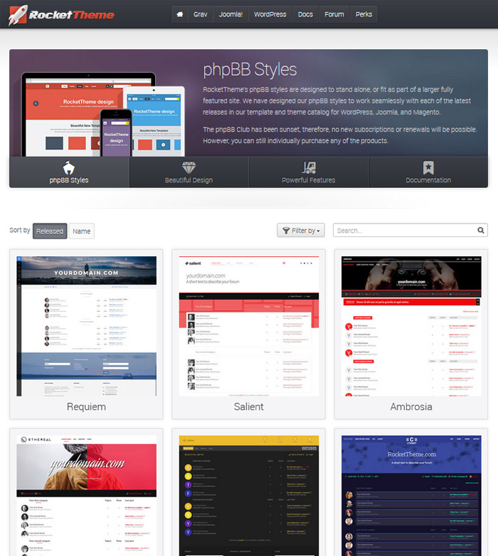 RocketTheme - phpBB Styles