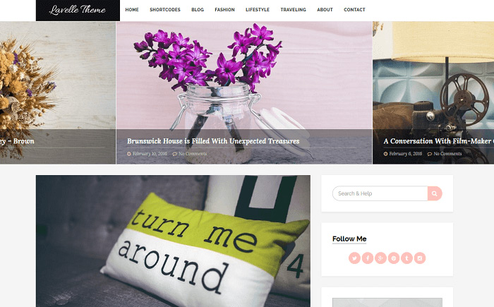 Lavelle - Free WordPress Theme