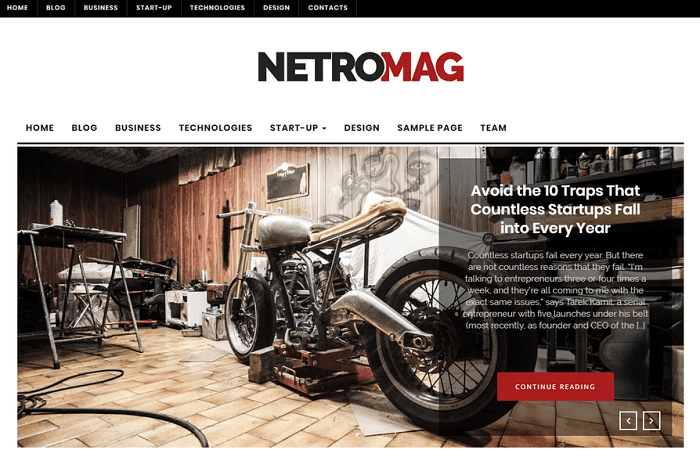 NetroMag - Free WordPress Theme