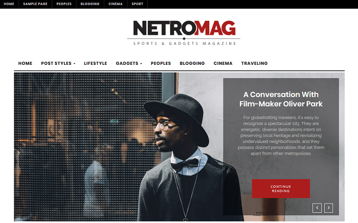 NetroMag - Homepage Slider