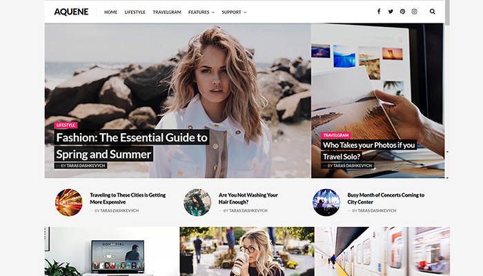 Aquene WordPress Theme