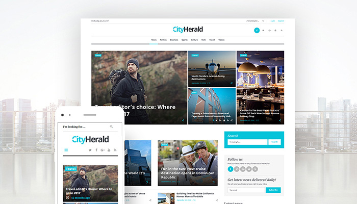 City Herald - Magazine WordPress Theme