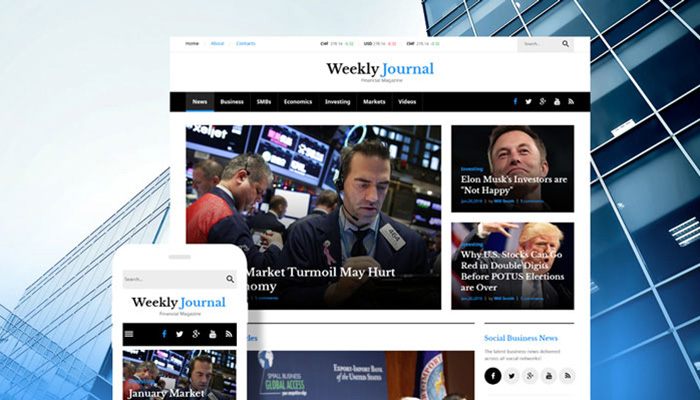 Financial Magazine WordPress Theme