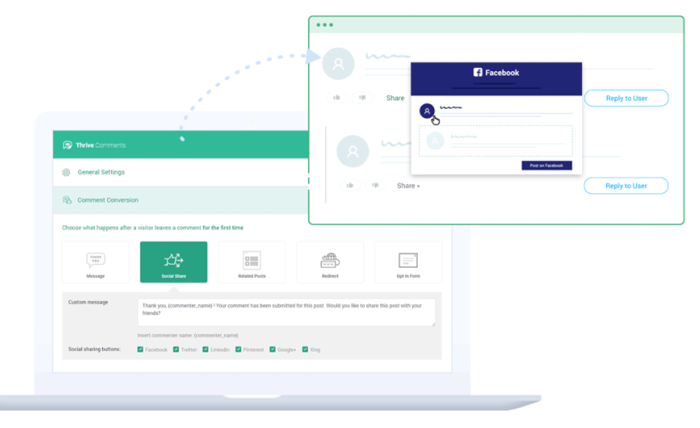 Thrive Comments - allows you to easily connect to your social media accounts