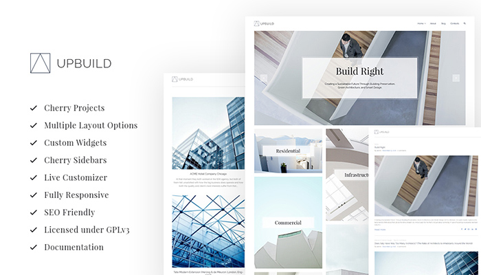 Upbuild - Clean Architecture WordPress Design