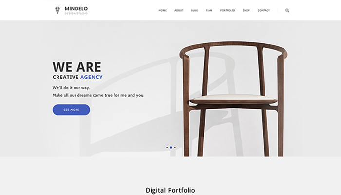 Minimal Portfolio WordPress Theme