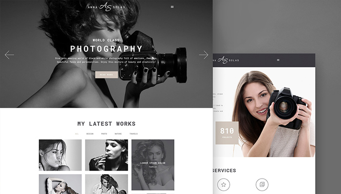 Photographer Portfolio WordPress Theme