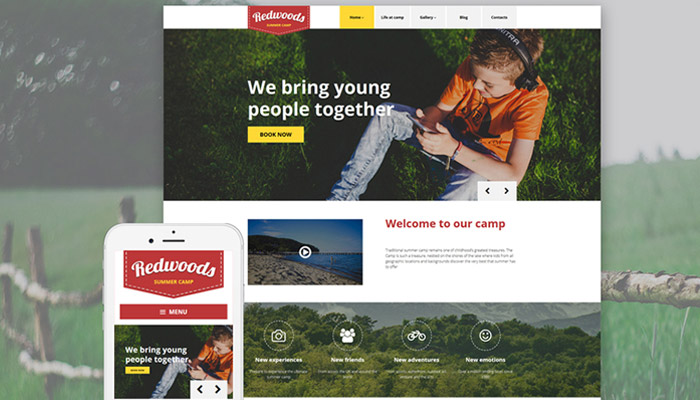 Summer Camp WordPress Template