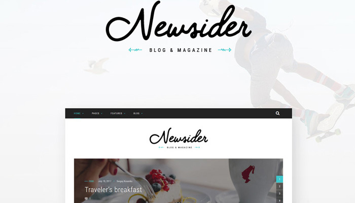 Author Blog WordPress Theme