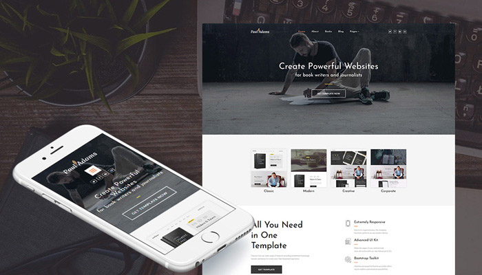 Paul Adams CMS 3 Template