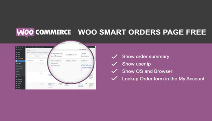 WooCommerce Smart Orders Page