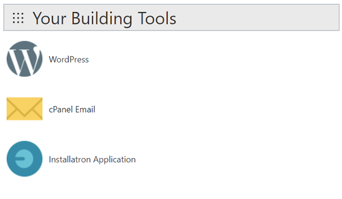 Your Building Tools on Godaddy